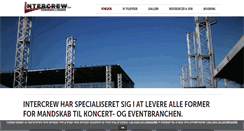 Desktop Screenshot of intercrew.dk